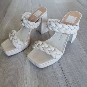 Dolce Vita platform sandals, beige, size 8